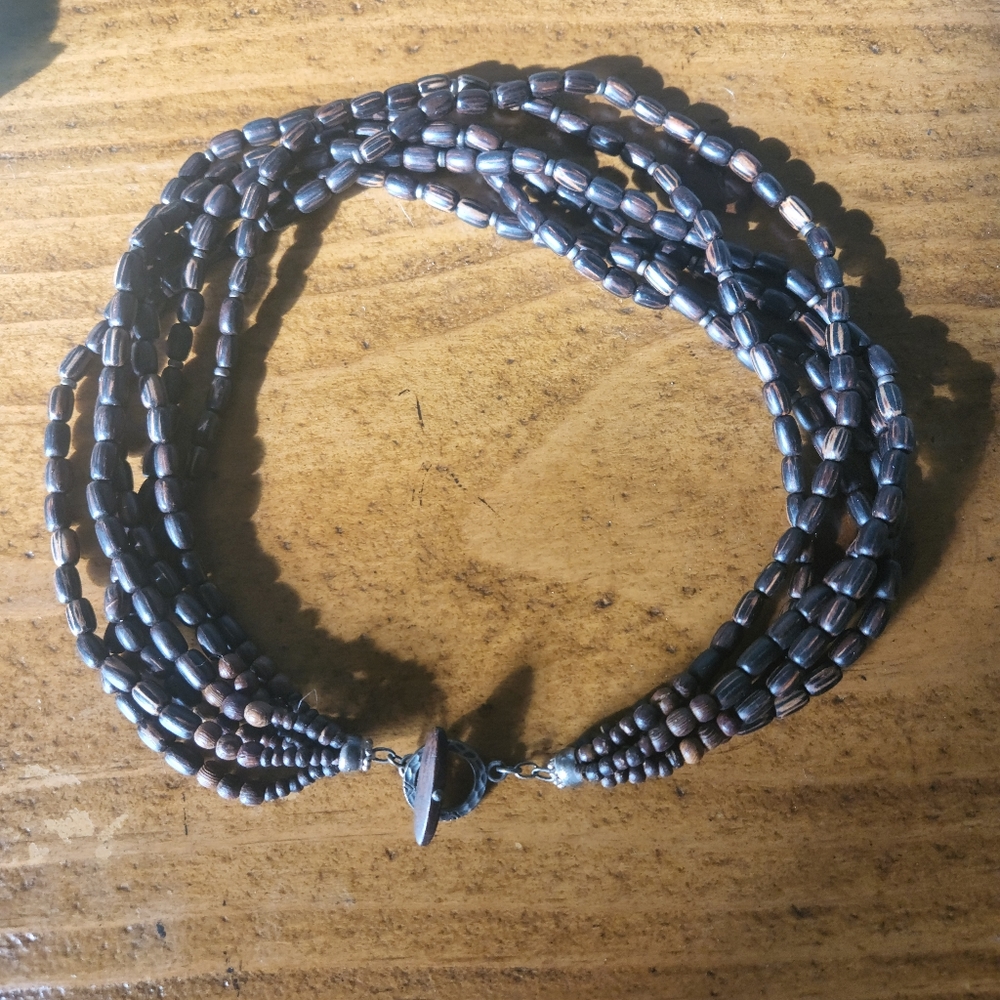 Silpada sterling palm wood necklace